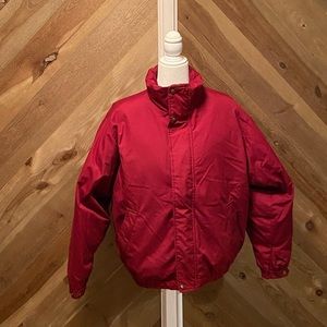 Lands End Goose Down Winter Jacket Dark Red Men’s Medium